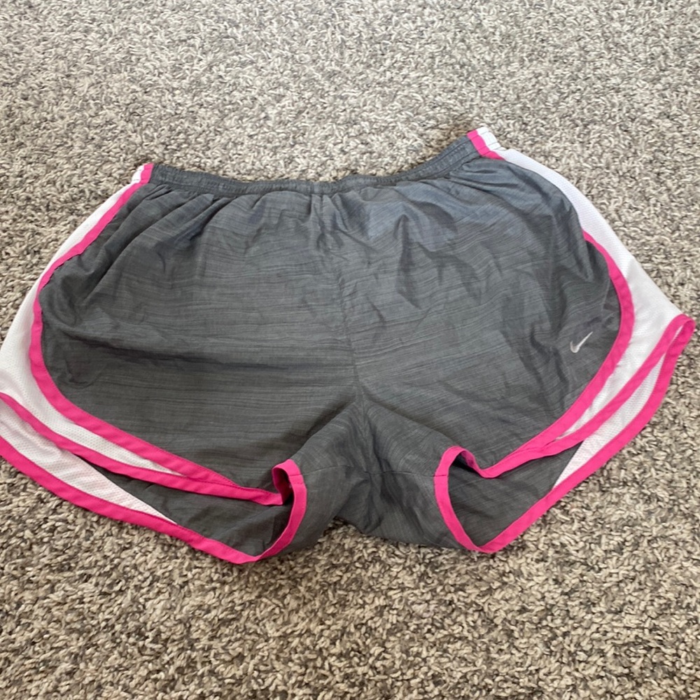 Nike running shorts with built in shorts.